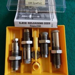 Jeu 4 outils rechargement Ultimate LEE calibre 7mm08 rem