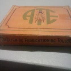 Vd boite cartouches etuit en metal marque ATP cal 12