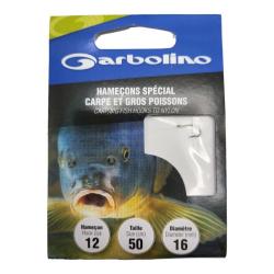 Hame&ccedil;ons Sp&eacute;cial Carpe et Gros Poissons 12 / D 0.16mm
