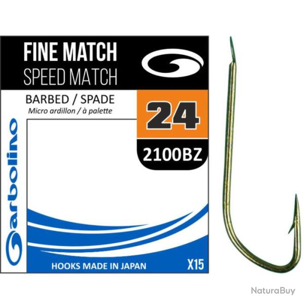Garbolino hamecons non mont�s Fine Speed Match - 2100Bz 14