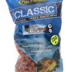 Bouillettes Classic Moule Crab 15 mm 4 kg - app&acirc;ts carpe