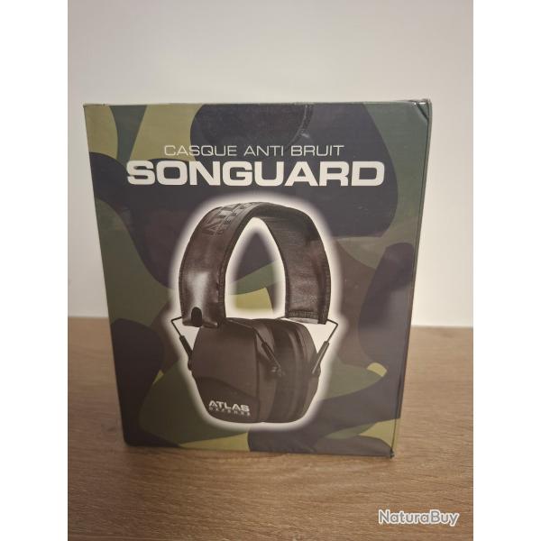 Casque antibruit actif 27 db SONDGUARD - ATLAS DEFENSE - NEUF