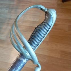 Sabre original 1882 d'Off d' Inf avec grande lame &agrave; deux pans creux.