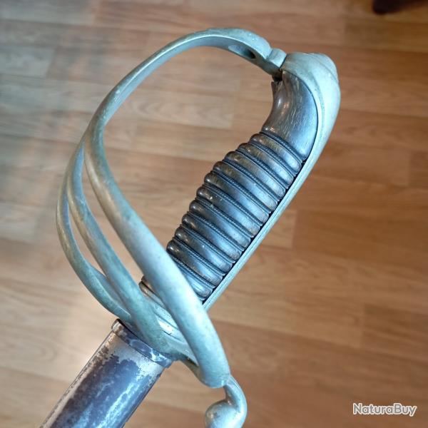 Sabre original 1882 d'Off d' Inf avec grande lame � deux pans creux.