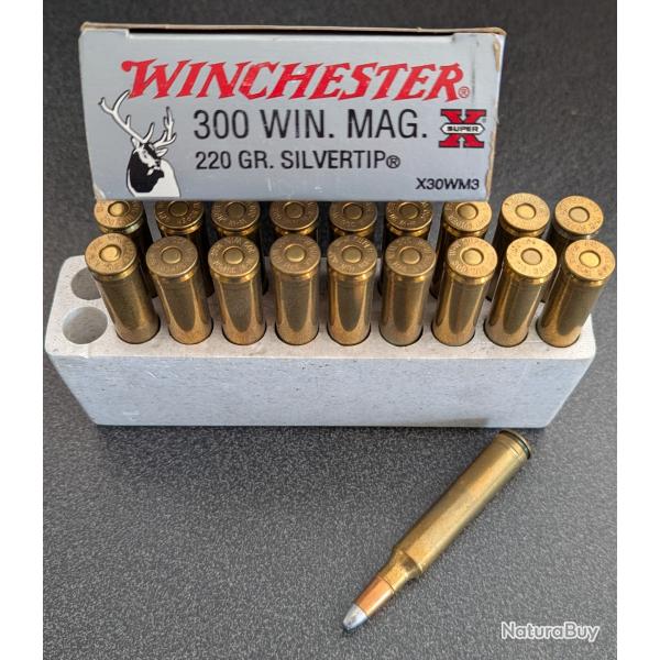 19 munitions 300WM 220gr Silvertip