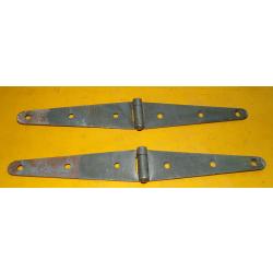 ARMEE AMERICAINE U.S : LOT DE 2 CHARNIERES  POUR CAISSE EN BOIS DE L'ARMEE AMERICAINE , BON  ETAT  V