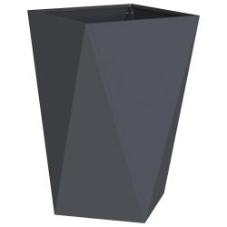 Jardini&egrave;re moderne pour ext&eacute;rieur 50 x 50 x 75 cm style &eacute;pur&eacute; jardin terrasse en acier anthracite 0