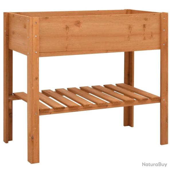 Jardini�re � 2 niveaux pratique balcon cuisine 88 x 43 x 80 cm en bois de sapin naturel 02_0045933