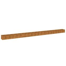 Lit sur&eacute;lev&eacute; de jardin design d&eacute;coratif 770 x 50 x 36 cm anti-corrosif ambiance naturelle en acier