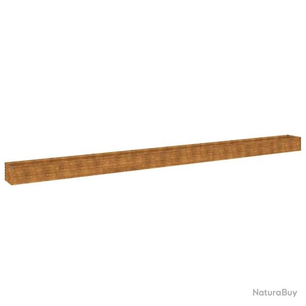 Lit sur�lev� de jardin design d�coratif 770 x 50 x 36 cm anti-corrosif ambiance naturelle en acier