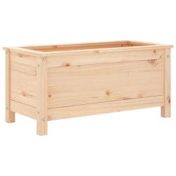 Jardini&egrave;re de jardin d&eacute;corative 82,5 x 40 x 39 cm en bois de pin massif naturel 02_0048502