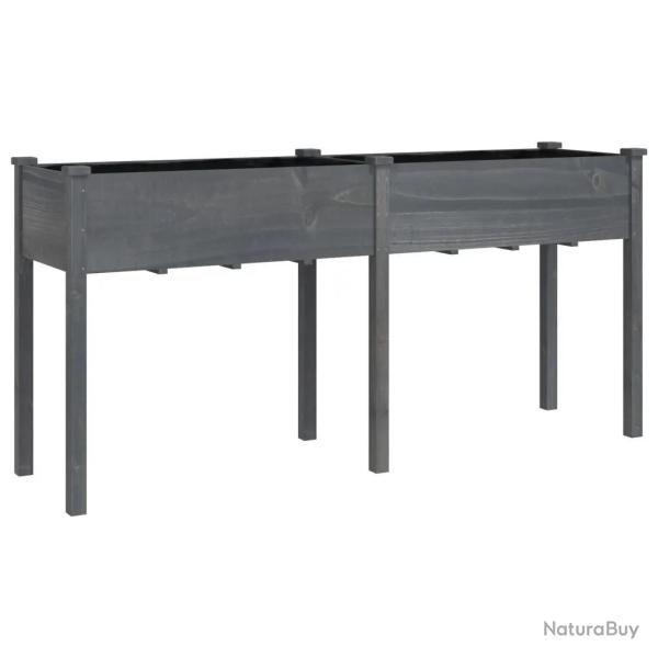 Jardini�re en bois massif pour jardin balcon 161 x 45 x 76 cm espace ample fonction d�corative en s