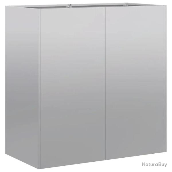 Jardini�re moderne ext�rieure grand espace 80 x 40 x 80 cm en acier galvanis� 02_0051502