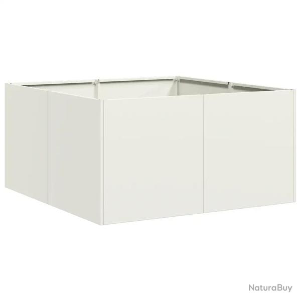 Jardini�re carr�e moderne pour jardin ext�rieur 80 x 80 x 40 cm avec fond ouvert et esth�tique �l�g