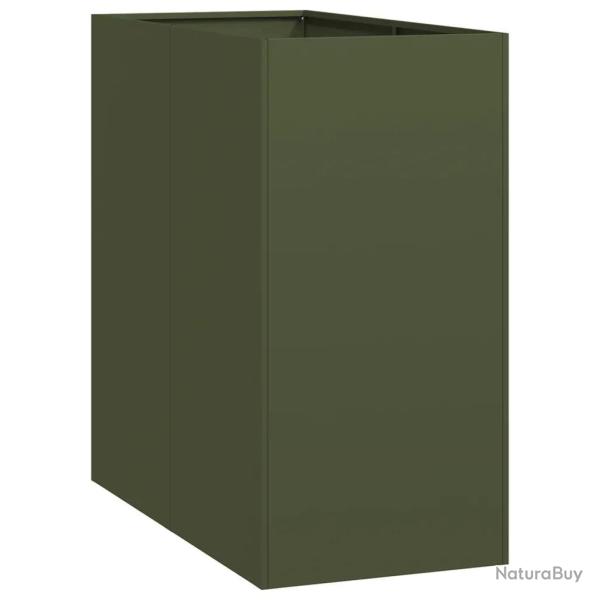 Jardini�re moderne pour jardin terrasse 40 x 80 x 80 cm avec fond ouvert design �l�gant en acier ve