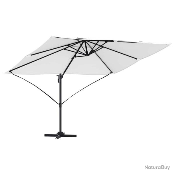 Parasol cantilever rotatif pour jardin 351 x 250 x 260 cm ombre confortable design contemporain en
