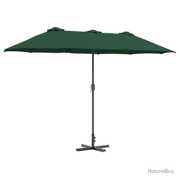 Parasol de jardin pliable moderne 370 x 197 x 239 cm avec protection UV design �pur� en polyester v