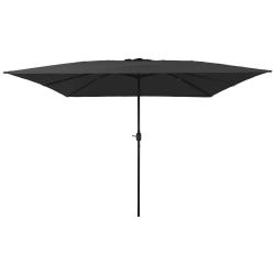 Parasol de jardin pliable durable 295 x 295 x 245 cm design moderne en polyester anthracite 02_0058