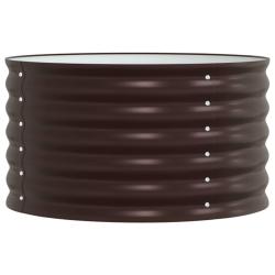 Jardini&egrave;re sur&eacute;lev&eacute;e moderne terrasse jardin 80 x 80 x 44 cm durable esth&eacute;tique minimaliste en acie