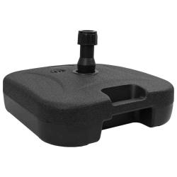 Base de parasol rectangulaire portable et stable 45 x 45 x 29,5 cm en poly&eacute;thyl&egrave;ne noir 02_0058874