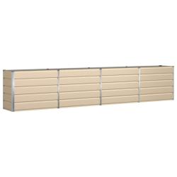 Jardini&egrave;re rectangulaire moderne utilisation ext&eacute;rieure 480 x 50 x 45 cm en acier galvanis&eacute; ivre 02