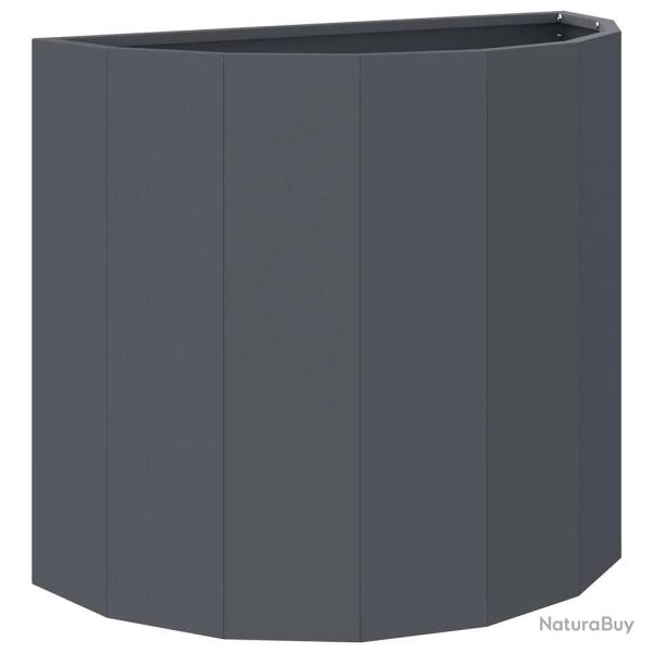 Jardini�re demi-ronde moderne pour ext�rieur 60 x 30 x 50 cm espace cr�atif en acier anthracite 02_