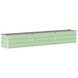 Jardini&egrave;re moderne design industriel ext&eacute;rieur 480 x 50 x 45 cm en acier galvanis&eacute; vert pastel 02_0