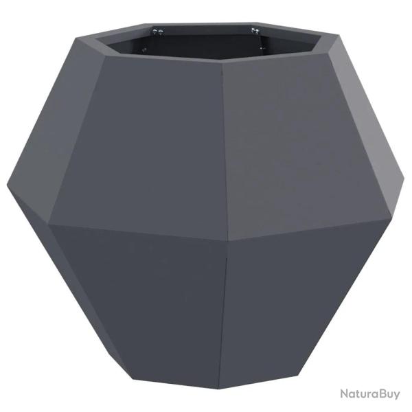 Jardini�re rectangulaire pour ext�rieur design moderne 50 x 50 x 40 cm en acier anthracite 02_00531