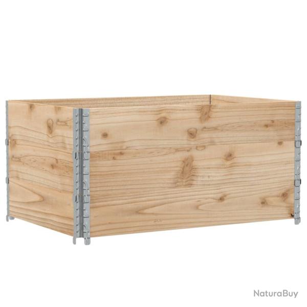 Jardini�re bac lit sur�lev� plantes fleurs terrasse jardin 120 x 80 cm bois massif de pin marron 02