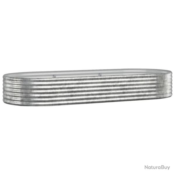 Lit sur�lev� de jardin ovale 249 x 100 x 36 cm usage ext�rieur rustique finition r�sistante en acie