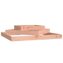 Jardini&egrave;re 3 niveaux en bois de douglas massif ext&eacute;rieur 112 x 112 x 27 cm d&eacute;corative jardin design