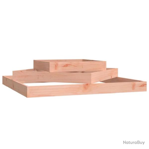 Jardini�re 3 niveaux en bois de douglas massif ext�rieur 112 x 112 x 27 cm d�corative jardin design