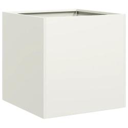 Jardini&egrave;re outdoor fond ouvert 40 x 40 x 40 cm robuste esth&eacute;tique moderne en acier lamin&eacute; &agrave; froid b