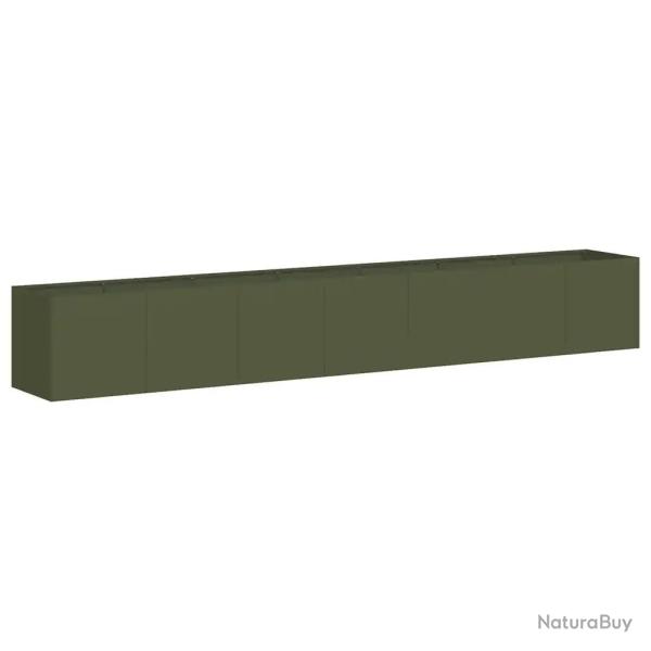 Jardini�re rectangulaire moderne ext�rieur 280 x 40 x 40 cm avec fond ouvert finition �l�gante en a