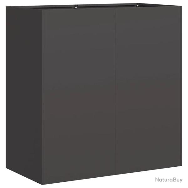 Jardini�re moderne pour ext�rieur 80 x 40 x 80 cm grande surface design �l�gante en acier lamin� �