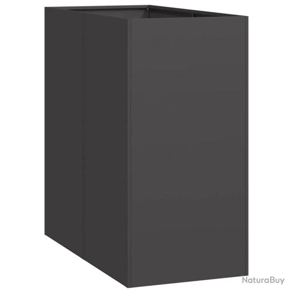 Jardini�re design moderne balcon jardin fond ouvert 40 x 80 x 80 cm en acier noir 02_0051556