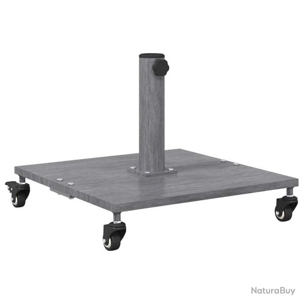 Base de parasol carr�e design moderne ext�rieure 45 x 45 x 31,5 cm en acier gris fonc� 02_0058925