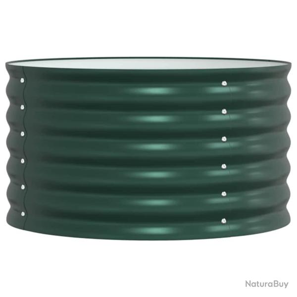 Jardini�re sur�lev�e moderne 80 x 80 x 44 cm facile � assembler chic en acier vert 02_0058911