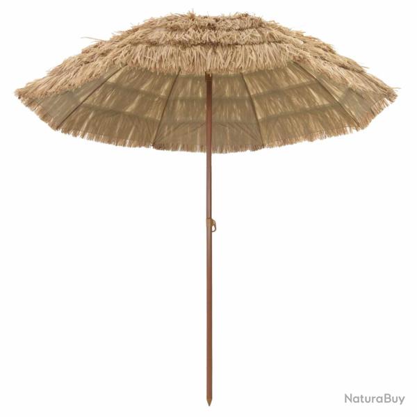 Parasol de plage l�ger et r�glable dimensions 255 x 255 x 255 cm ambiance naturelle style tropical