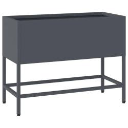 Bac de jardin sur&eacute;lev&eacute; moderne rectangulaire 60 x 26 x 45 cm r&eacute;sistant aux intemp&eacute;ries design en ac