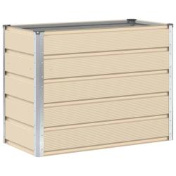 Jardini&egrave;re moderne 100 x 50 x 45 cm ext&eacute;rieur polyvalent ambiance industrielle en acier galvanis&eacute; i