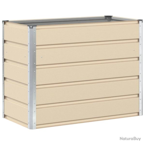 Jardini�re moderne 100 x 50 x 45 cm ext�rieur polyvalent ambiance industrielle en acier galvanis� i