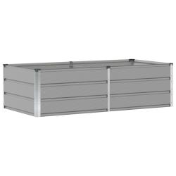 Jardini&egrave;re moderne ergonomique design industriel 160 x 80 x 45 cm en acier gris clair 02_0059187