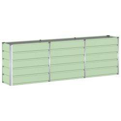 Jardini&egrave;re design moderne polyvalente 160 x 40 x 75 cm en acier vert 02_0059263