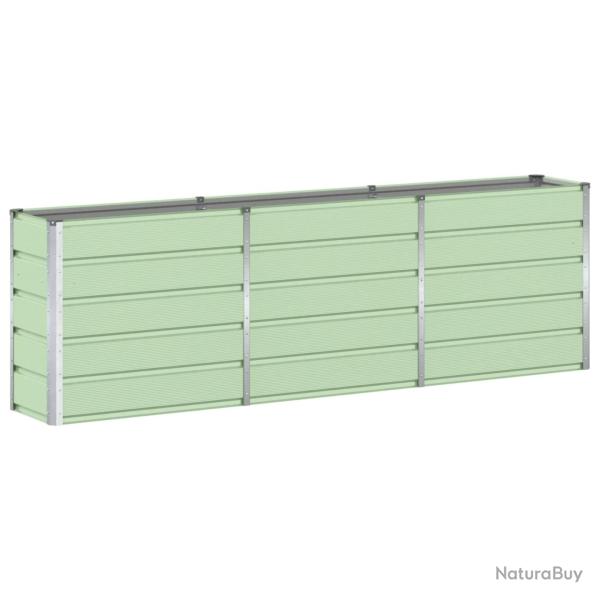 Jardini�re design moderne polyvalente 160 x 40 x 75 cm en acier vert 02_0059263