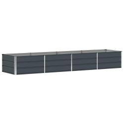 Jardini&egrave;re moderne design industriel 320 x 80 x 45 cm polyvalente pour int&eacute;rieur ext&eacute;rieur en acier