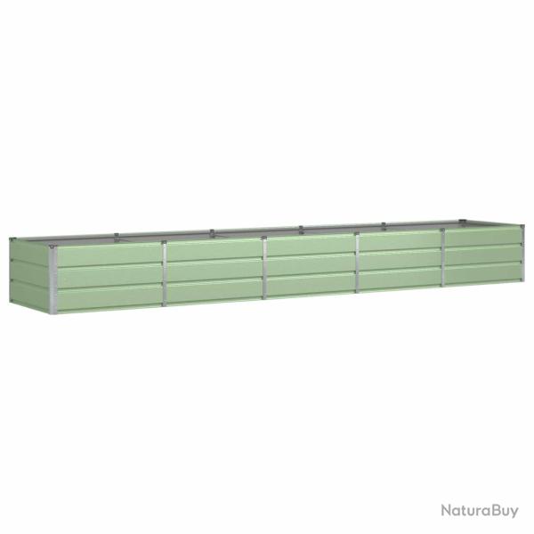 Jardini�re moderne design �pur� 400 x 80 x 45 cm usage int�rieur ext�rieur en acier vert 02_0059272