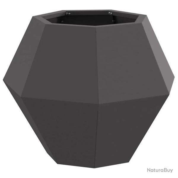 Jardini�re rectangulaire ext�rieure 50 x 50 x 40 cm pratique esth�tique jardin terrasse en acier no