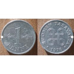 Finlande 1 Penni 1970 Piece Markka Europe Nord
