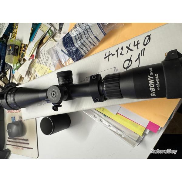 comme neuve : lunette SVBONY SV166 4-12x40AO